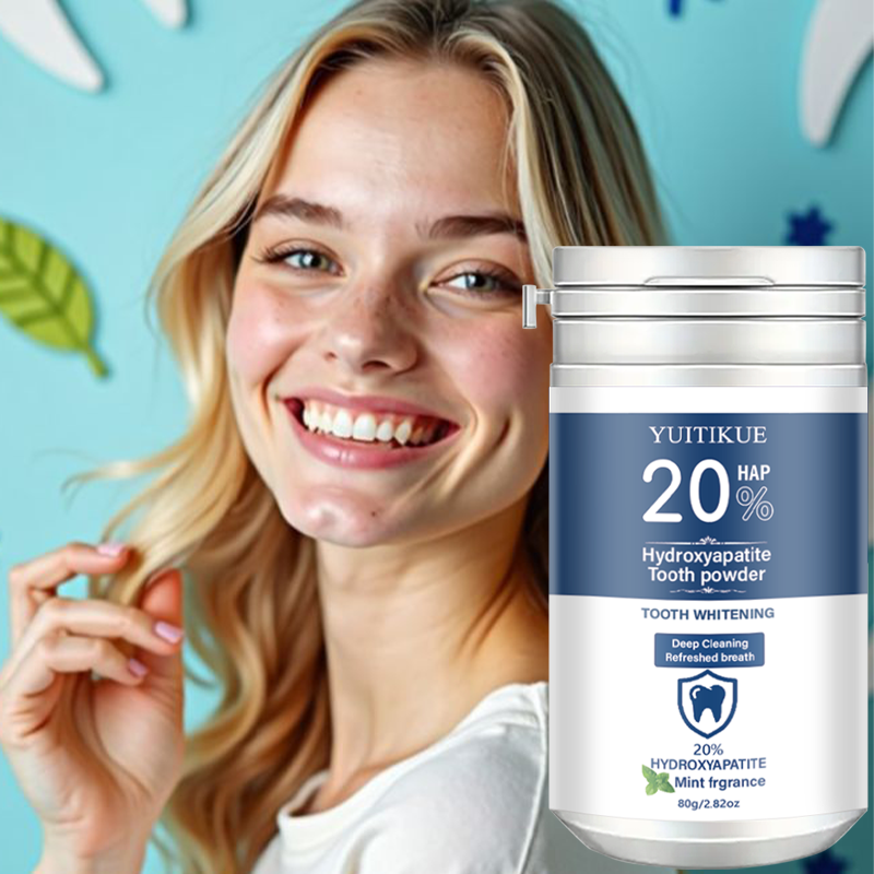 Teeth Whitening Quotes - Yuitikue 20% Hydroxyapatite Tooth Powder, Mint