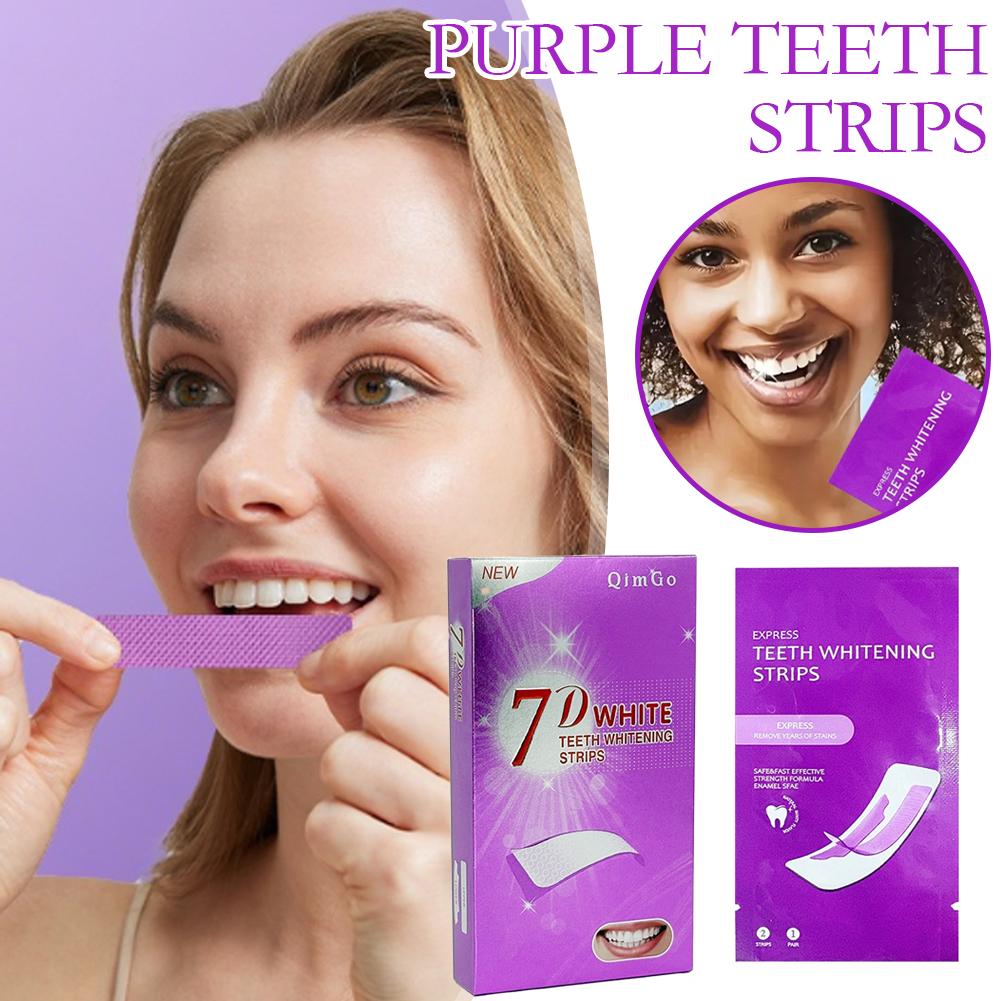 Teeth Whitening In Office - Purple Teeth Whitening Strips No Sensitive