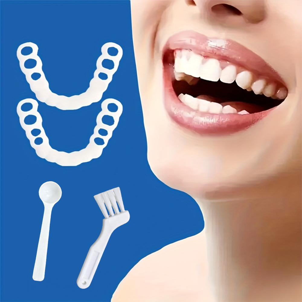 Teeth Whitening Uneven - Defect Repair Teeth Veneers, Temporary Whitening