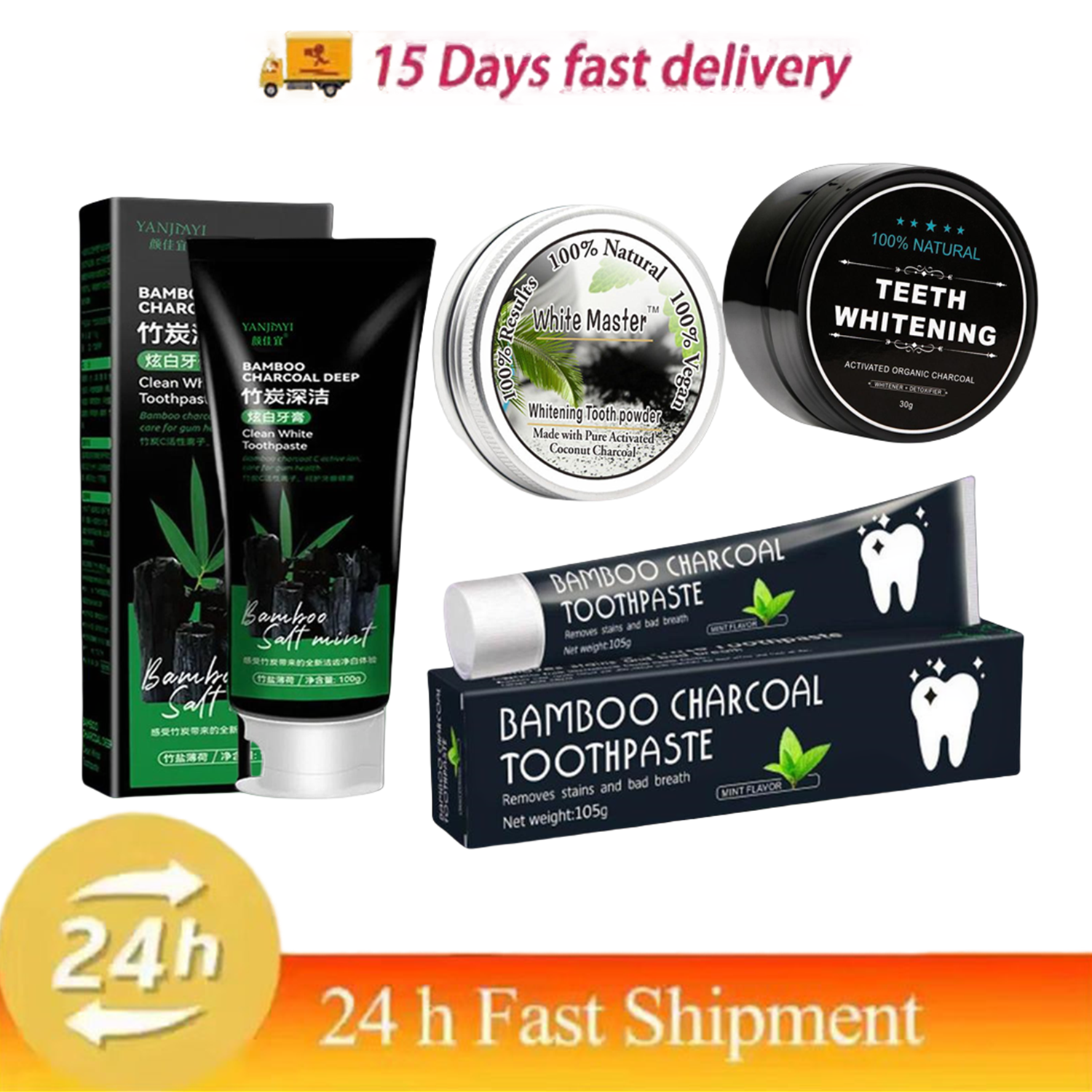Bamboo Charcoal Toothpaste Whi - Teeth Whitening Co 评论和价格