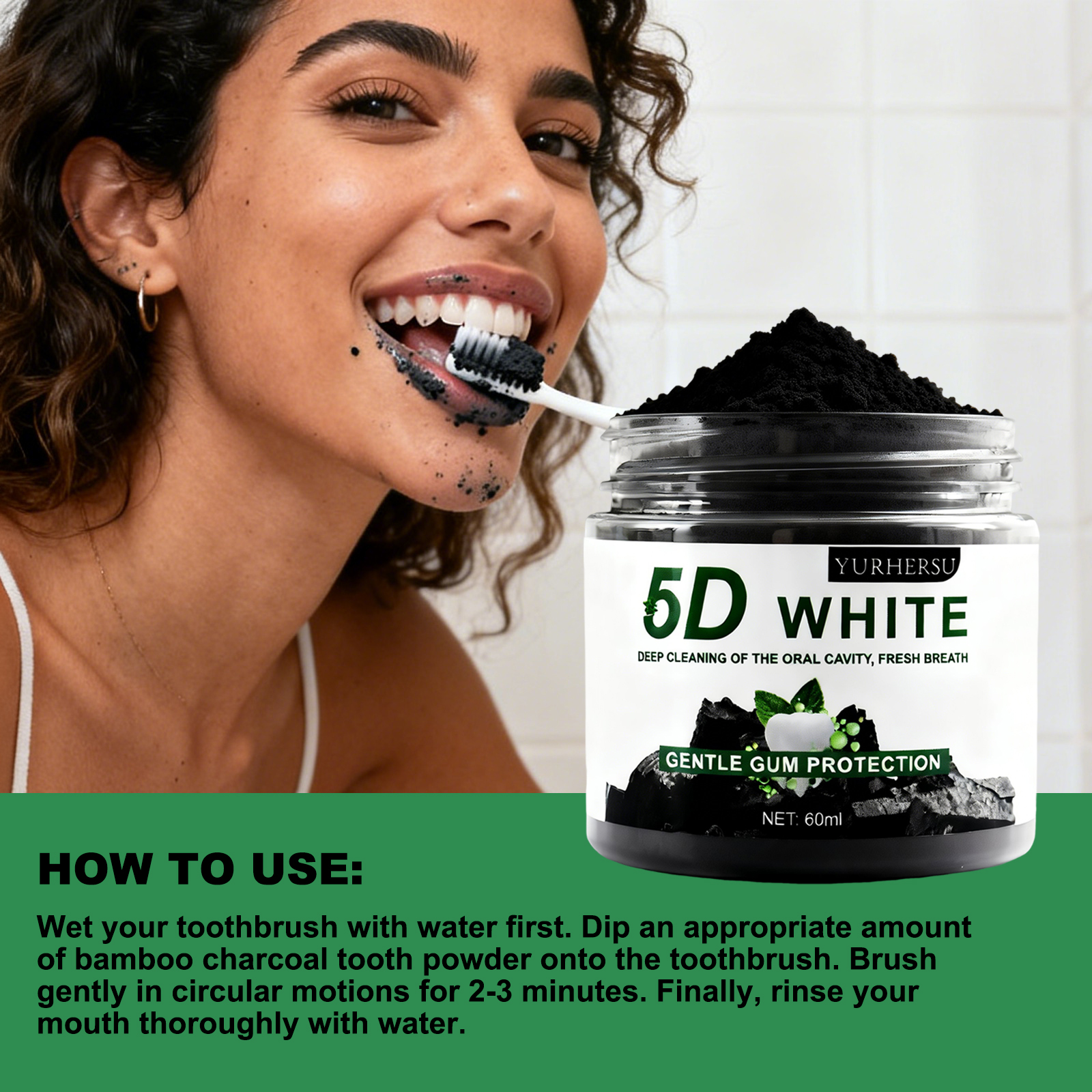 Bamboo Charcoal Teeth Whitenin - Teeth Whitening Co 评论和价格