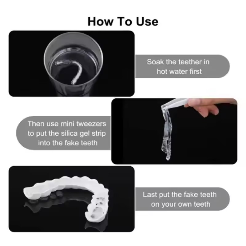 Reusable Temporary False Teeth - Teeth Whitening Uneven 评论和价格