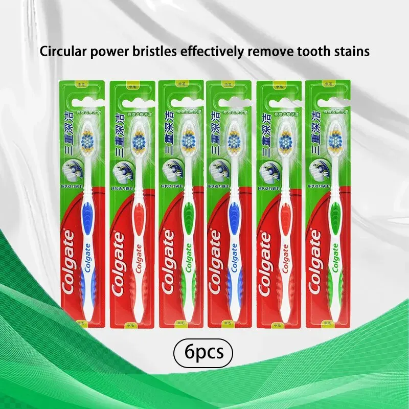 Colgate 6pcs Adult Soft Bristl - Teeth Whitening In Office 评论和价格