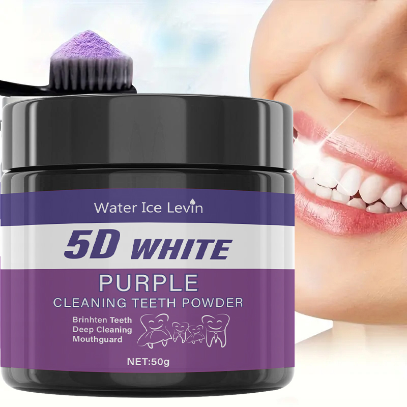 5D White Teeth Powder. Purple  - Teeth Whitening With Baking Soda 评论和价格