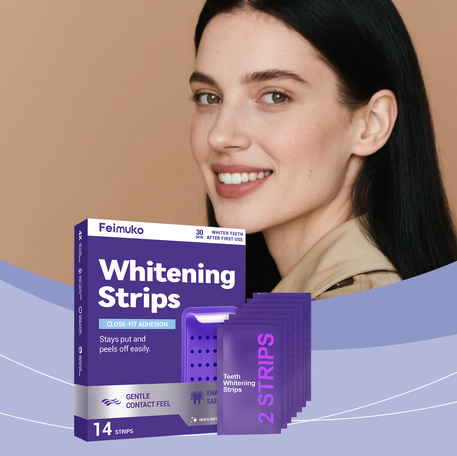 Purple Teeth Whitening Strips  - Teeth Whitening Quotes 评论和价格