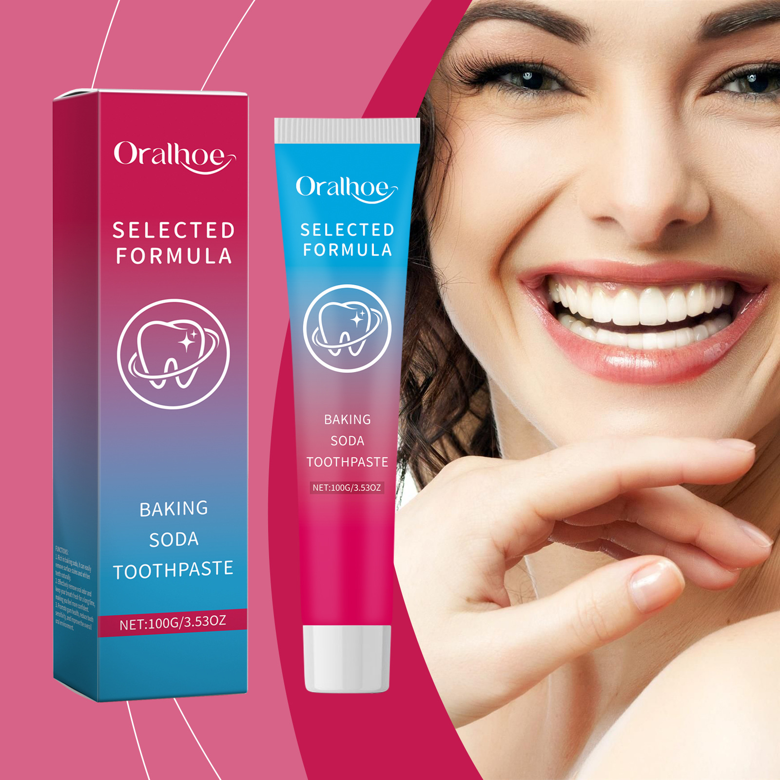 Oralhoe Baking Soda Toothpaste - Teeth Whitening With Baking Soda 评论和价格