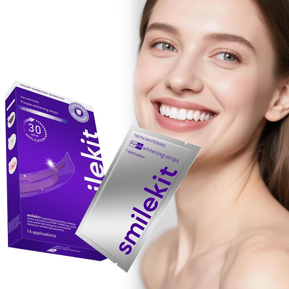42Pairs Purple Teeth Whitening - Teeth Whitening Quotes 评论和价格