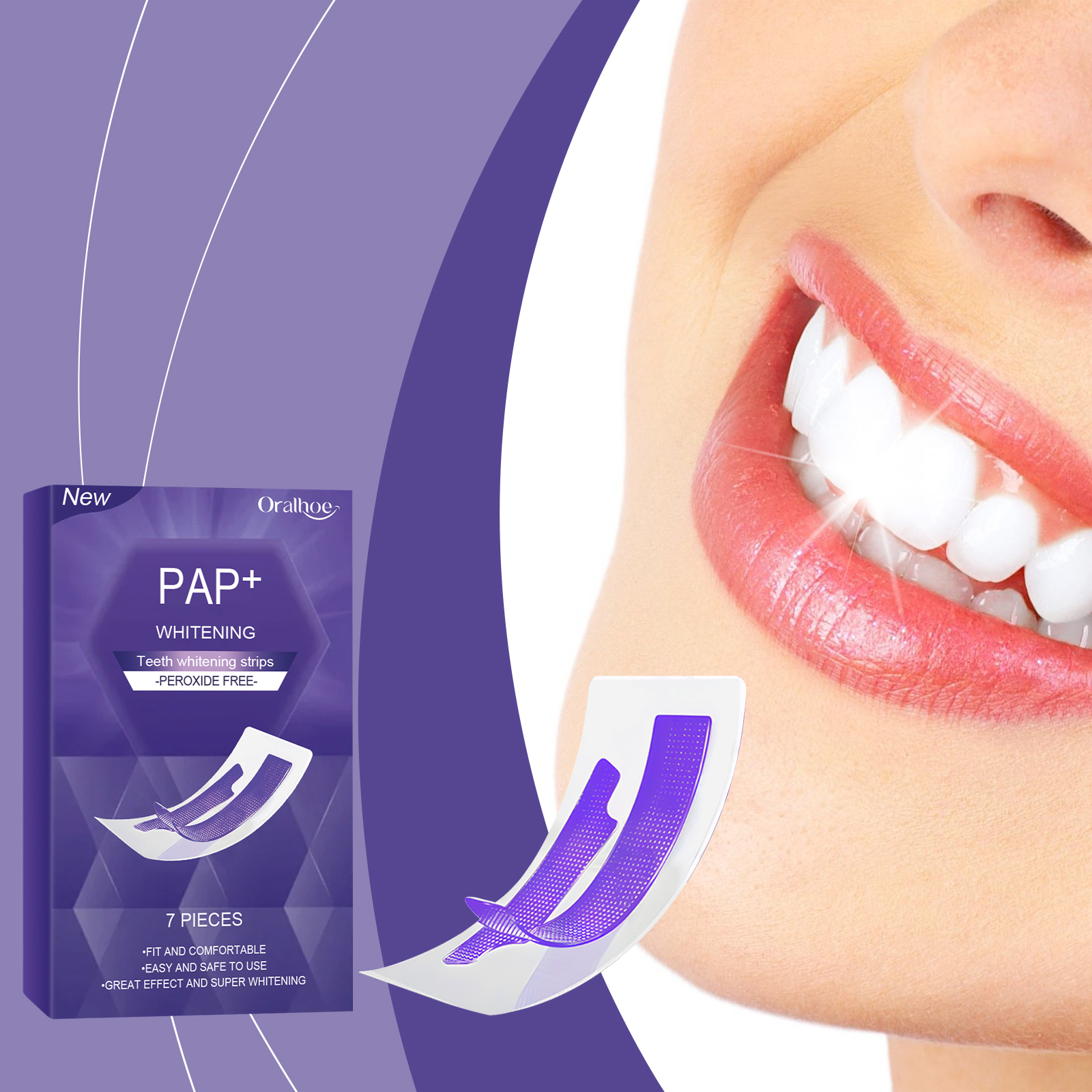 Purple Teeth Whitening Strips  - Teeth Whitening Quotes 评论和价格