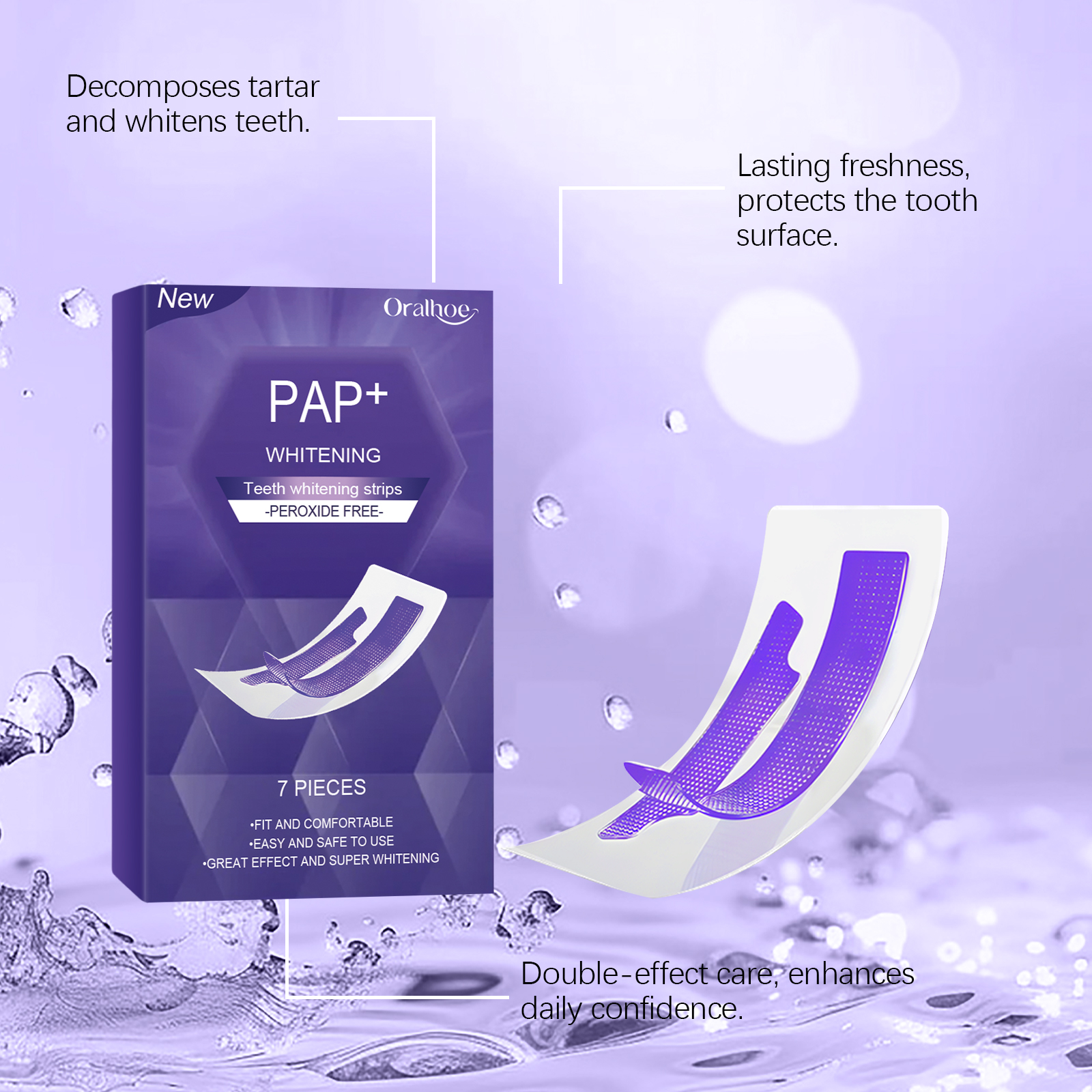 Purple Teeth Whitening Strips  - Teeth Whitening Quotes 评论和价格