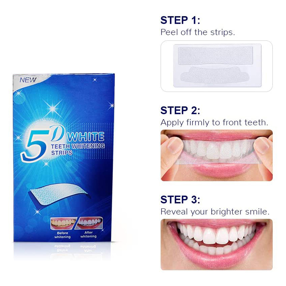 5D White Teeth Whitening Strip - Teeth Whitening Quotes 评论和价格